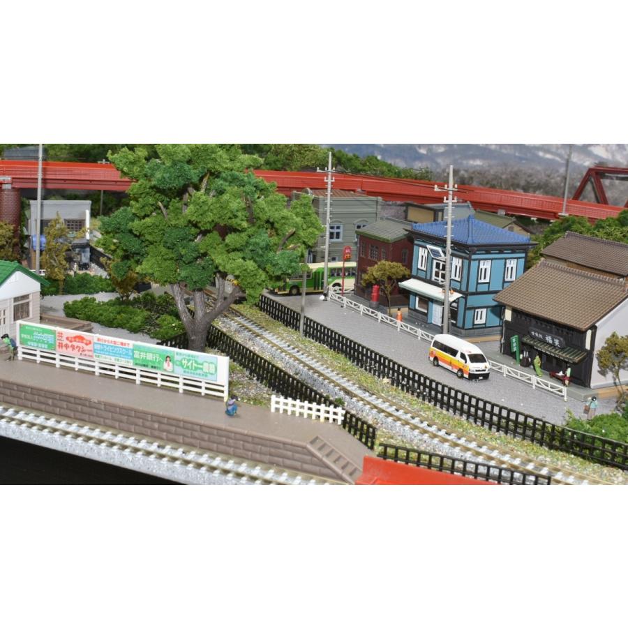 鉄道模型 ジオラマレイアウト Nゲージ用 単線150x65cm 川のある町8の