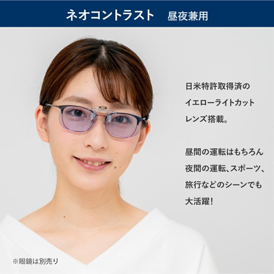 2本組 クリップオン ネオコントラスト テクノロジー 偏光 CLIPON-2-Y75