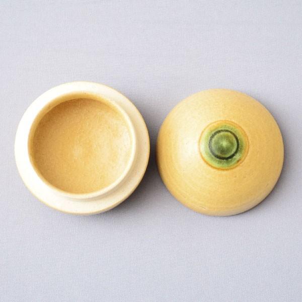 香合 茶道具 加藤陽山 作 黄瀬戸宝珠香合 : 茶道具専門店 (有)菊池商店