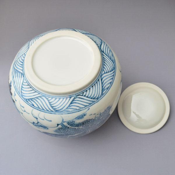 水指 茶道具 石崎英治 作 近江八景芋頭水指 : 茶道具専門店 (有)菊池