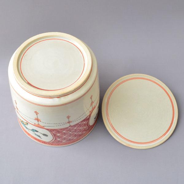 水指 茶道具 榊原勇一 作 赤絵唐子紋水指 : 茶道具専門店 (有)菊池商店