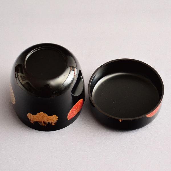 茶道具 棗 中村宗悦 作 高台寺蒔絵中棗 木製・本漆塗・切合口 : 茶道具