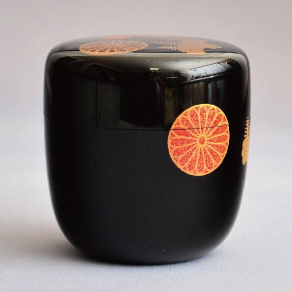 茶道具 棗 中村宗悦 作 高台寺蒔絵中棗 木製・本漆塗・切合口 : 茶道具