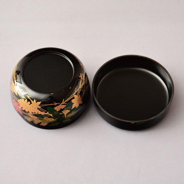 茶道具 棗 筑城筑良作 吹寄せ蒔絵平棗 木製・本漆塗・切合口 : 茶道具