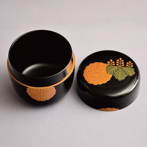 茶道具 棗 筑城筑良作 高台寺蒔絵大棗 木製・本漆塗・切合口 : 茶道具