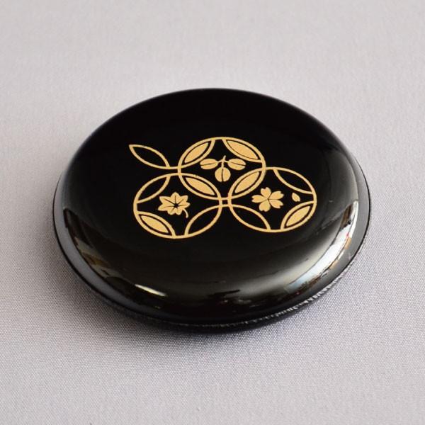 茶箱用棗 茶道具 P.C.製 茶箱用 黒塗七宝蒔絵棗 三点セット : 茶道具