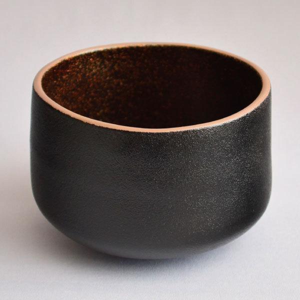 茶道具 松葉蒔絵 松皮塗 内銀 吹雪 薄茶器 吉田華正 共箱