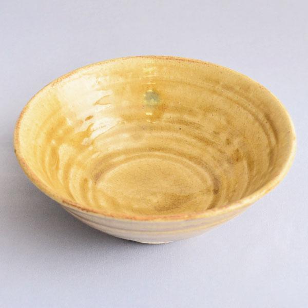 茶碗 茶道具 加藤隆倫 作 黄瀬戸 平茶碗 : 茶道具専門店 (有)菊池商店