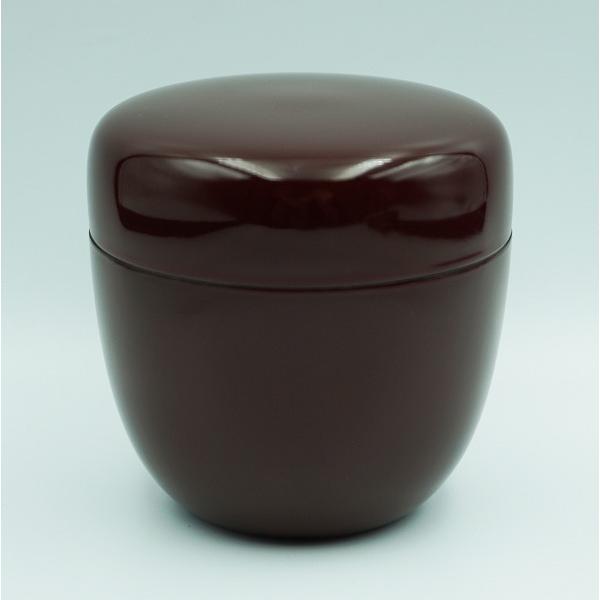 茶道具 棗 中棗 無地 黒 朱 溜 樹脂製 化粧箱 : 新古茶道具 さかい