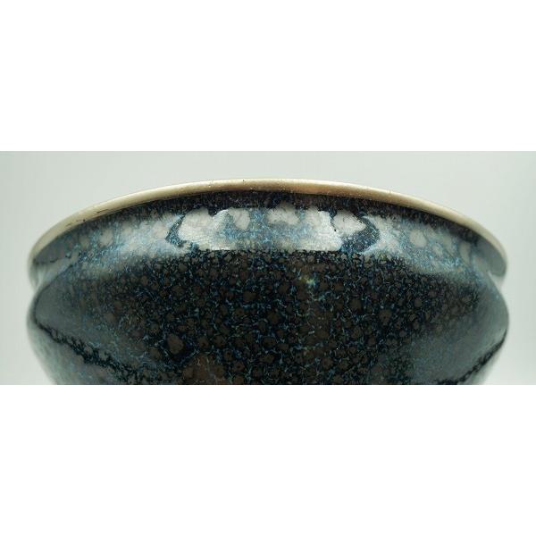 茶道具 茶碗 天目茶碗 窯変油滴 田中香泉 化粧箱 : 新古茶道具 さかい