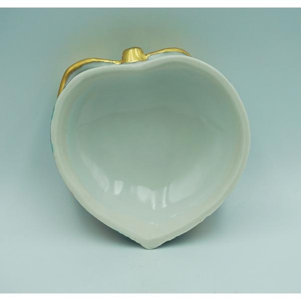 茶道具 香合 香合 色絵 桃 高野昭阿弥 木箱 : 新古茶道具 さかい