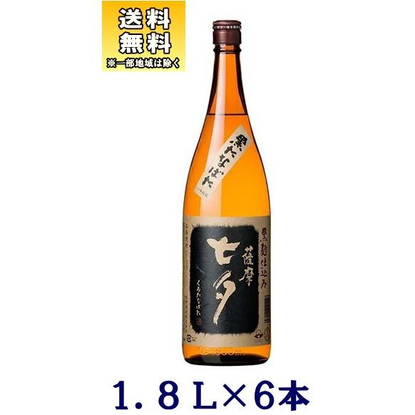 芋焼酎］送料無料※6本セット 25度 黒七夕 1．8L 6本（1ケース