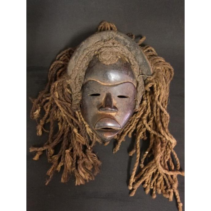 ダンマスク/アフリカ/アンティーク/マスク/木彫り/彫刻/木彫品/仮面