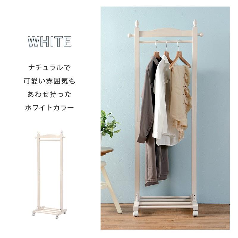 ハンガーラック 木製 おしゃれ シンプル 安い 幅 60cm キャスター