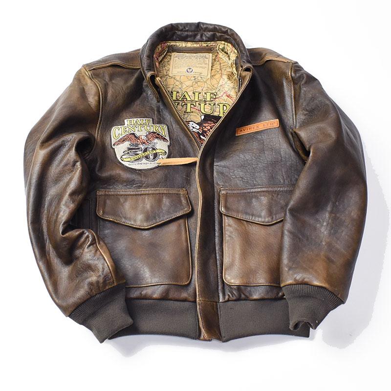 AVIREX（アヴィレックス） アビレックス 50周年記念 A-2 レザー