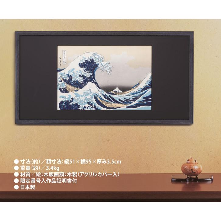 NK-1028 葛飾北斎「富嶽三十六景 神奈川沖浪裏」 初摺限定100部 限定版