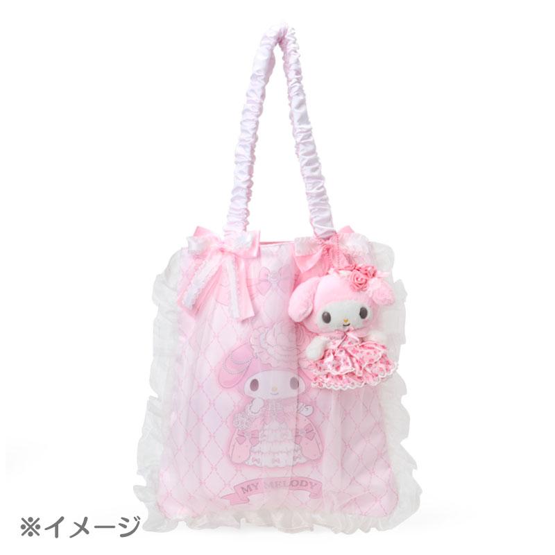 レディマイメロディ マスコットホルダー ホワイト ピンク ライト