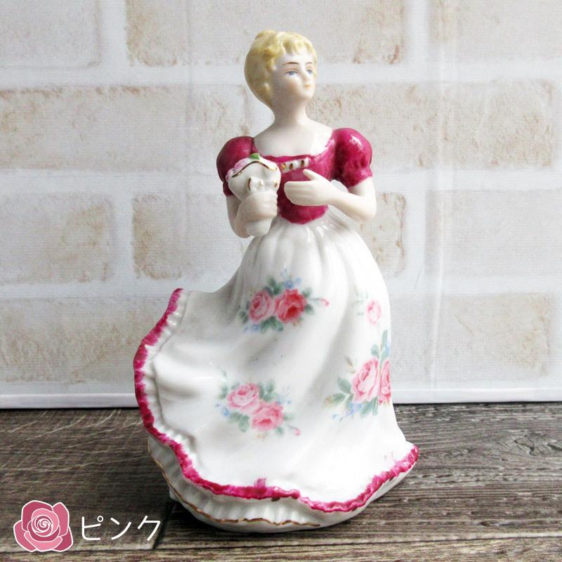 置物 陶製人形 瀬戸物 西洋陶器 せともの 昭和レトロ 陶器の人形