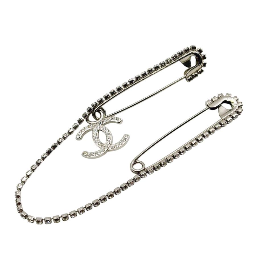 CHANEL（シャネル） ブローチ ダブル安全ピン ココマーク ライン