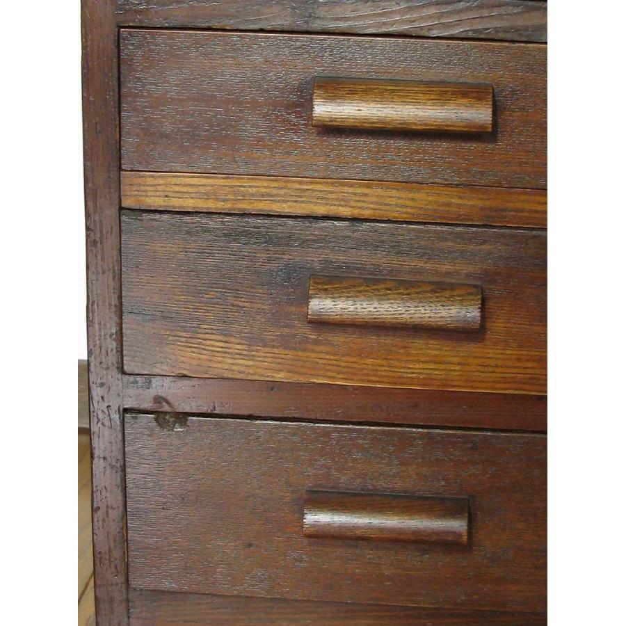 昭和 レトロ アンティーク 木製小引出 小物入 A4不可 : SK STORE