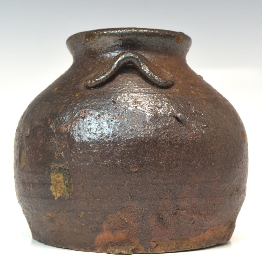 壷□古備前 船壺 古壷 お歯黒壷 鉄漿 古い甕 江戸期 古美術 時代物