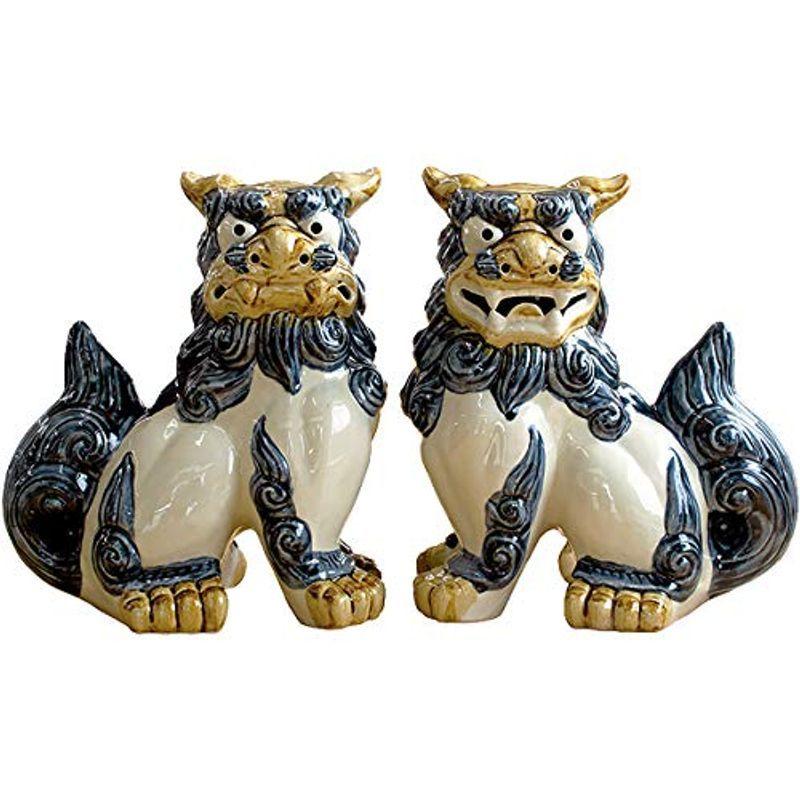 琉球焼 壺屋焼 国吉秀健 南蛮焼 シーサー（大）