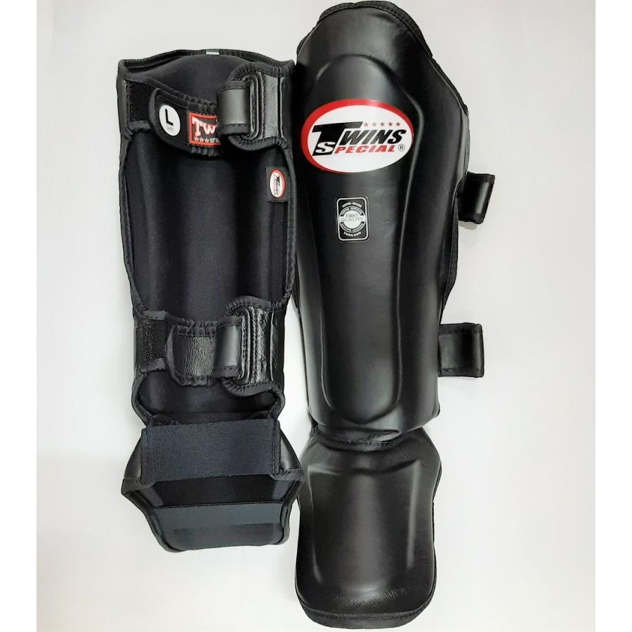 新 TWINS ツインズ 本革製 キックボクシング レガース レッグガード