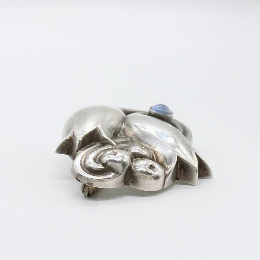 希少 ジョージ・ジェンセン ムーンブロッサム ブローチ ジョージ