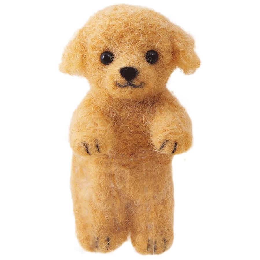 羊毛フェルト トイプードル 手作りキット 立ちポーズ 犬 ぬいぐるみ