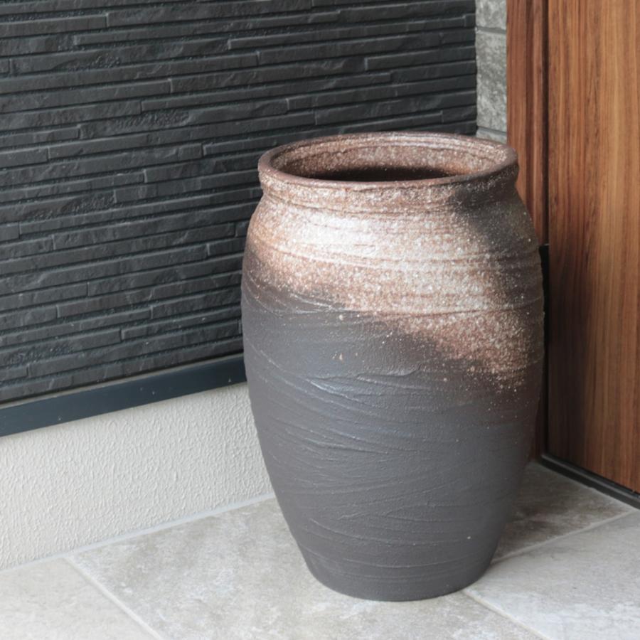 傘立て 陶器 おしゃれ 信楽焼 かさたて 和風 傘入れ モダン つぼ型