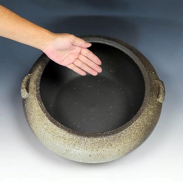 益子焼 蹲（つくばい） 水連鉢 登り窯. 益子焼 蹲（つくばい） 水連鉢