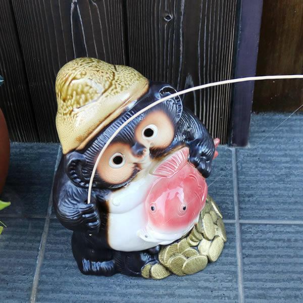 たぬき狸レトロ鉄製 柳森神社おたぬき様 福寿神の狸 STEINS;GATE信楽焼