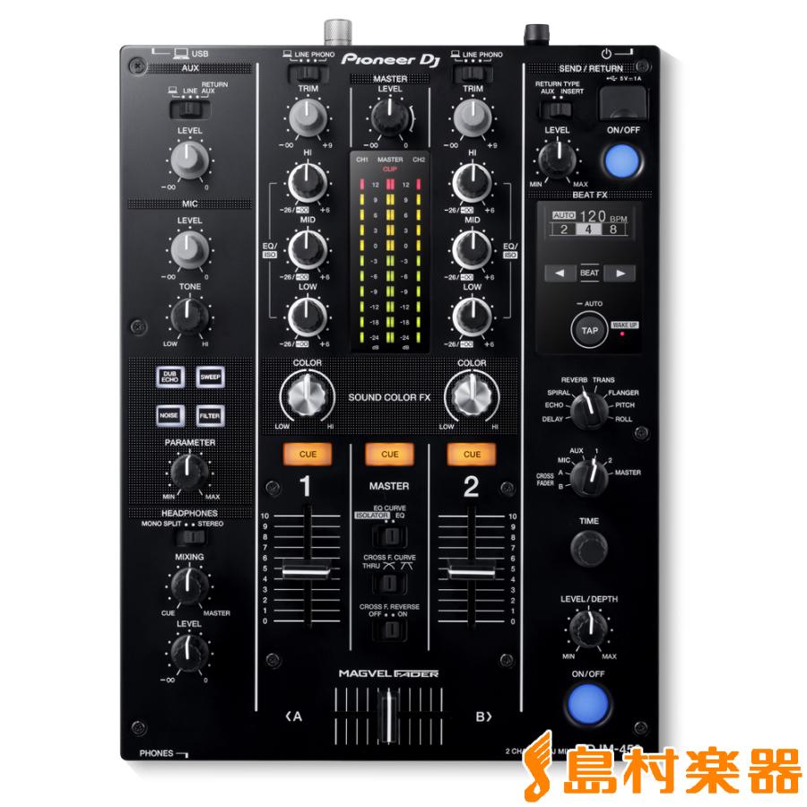 Pioneer DJ パイオニア DJM-450 Beat FX搭載 2ch DJミキサー : 島村
