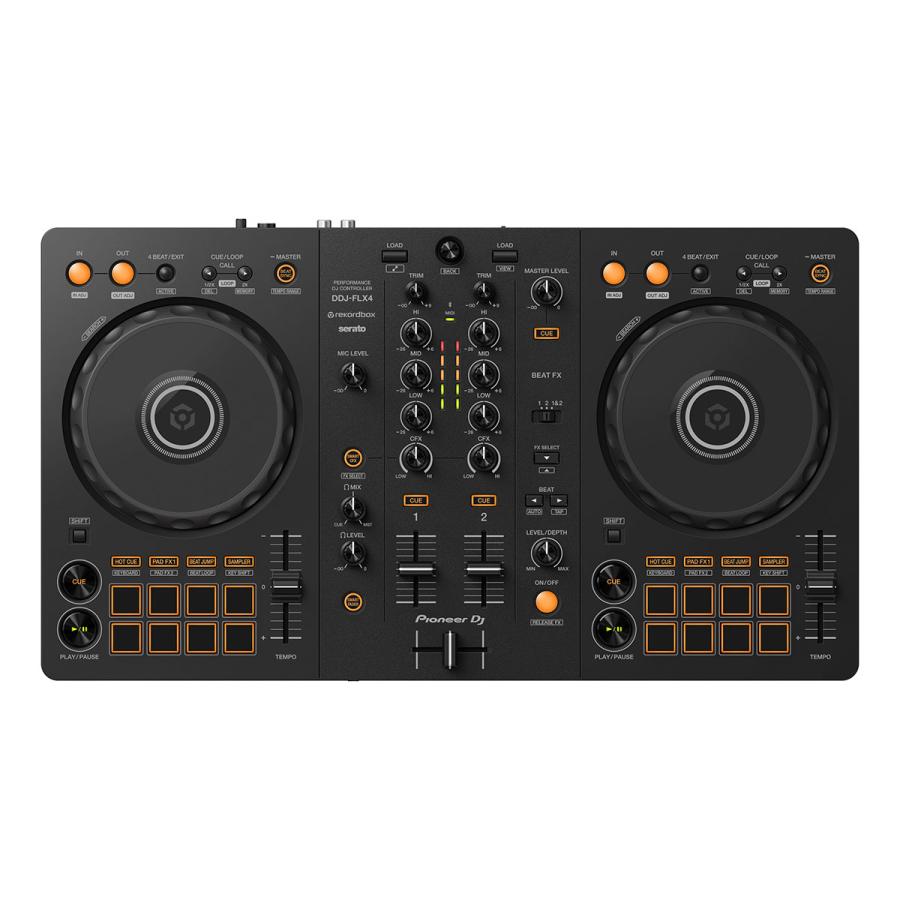 Pioneer DJ 〔DDJ-400後継機種〕 パイオニア DDJ-FLX4 + PCスタンド