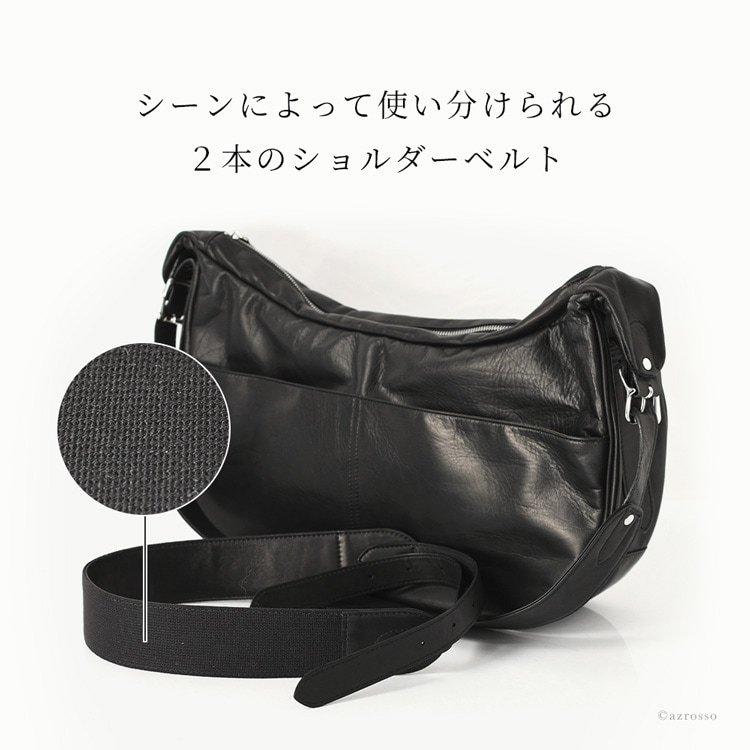 ショルダーバッグ メンズ 革 大人 大きめ 斜めがけ バッグ 本革 レザー