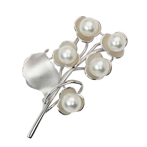 パール ブローチ パールブローチ 真珠ブローチ フォーマル 本真珠