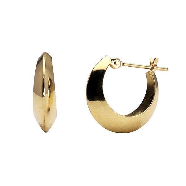 フープ ピアス k18 18k 18金 イエローゴールド 遮断式 レディース 地金