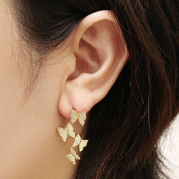 ピアス ゴールド スタッドピアス 18金 k18 18k イエローゴールド