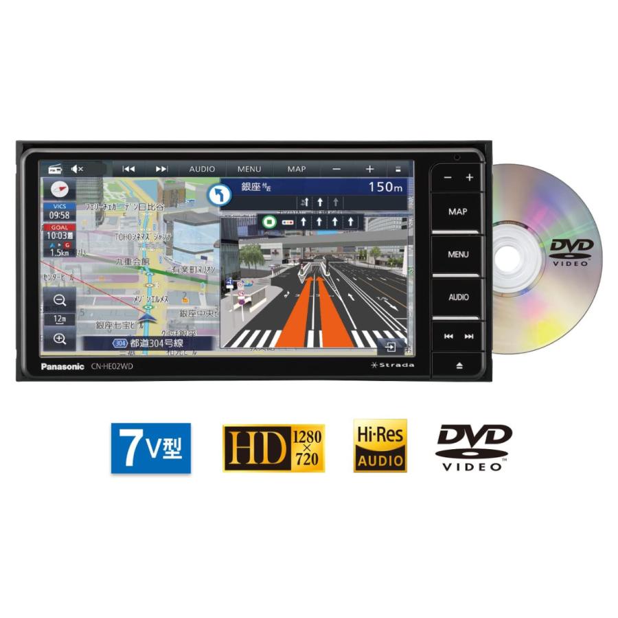 Strada カーナビ パナソニック ストラーダ CN-HE02WD 7V型 Panasonic