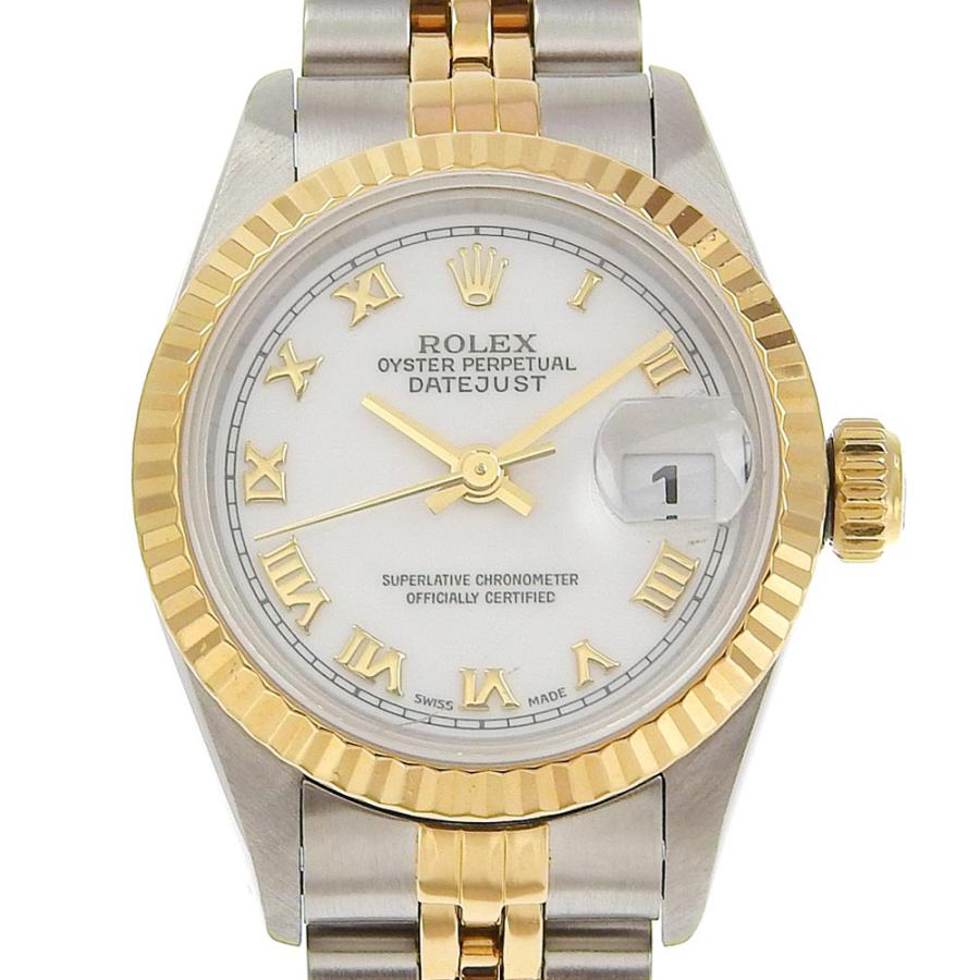 ロレックス レディース デイトジャスト ジュビリーコンビ コマ 69173
