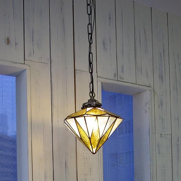 ペンダントライト ステンドグラス ガラス アンティーク レトロ 天井