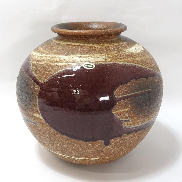 信楽焼 三彩 花器信楽焼/三彩 花瓶 ギフト 未使用 代引不可 同梱不可