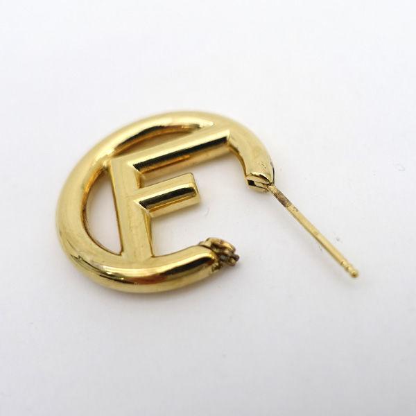 FENDI（フェンディ） エフイズ Fロゴ ゴールド ピアス 両耳 ブランド