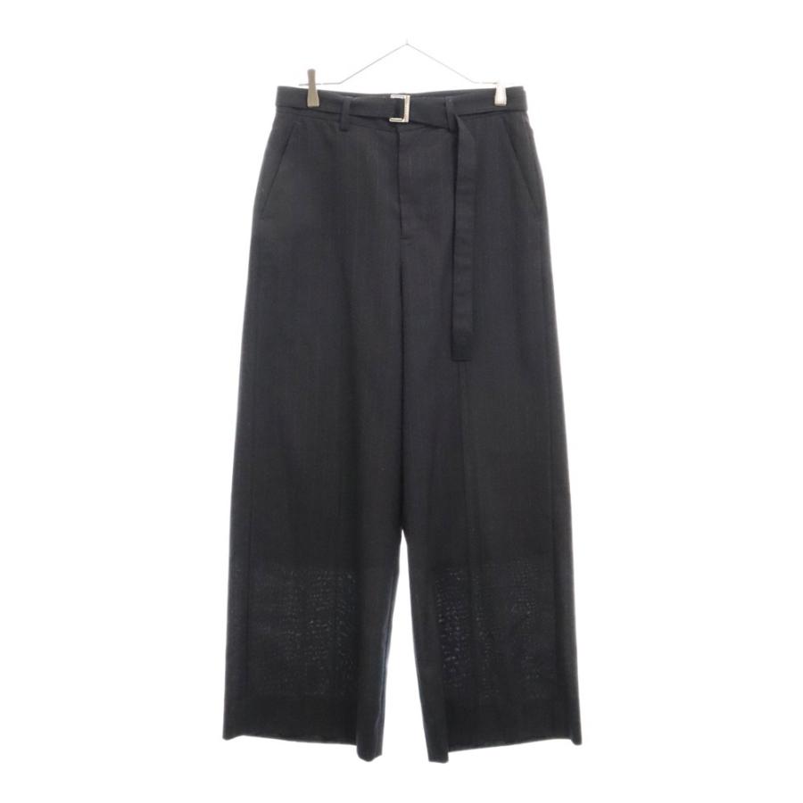 sacai（サカイ） 24SS Chalk Stripe Pants ベルテッド ストライプ