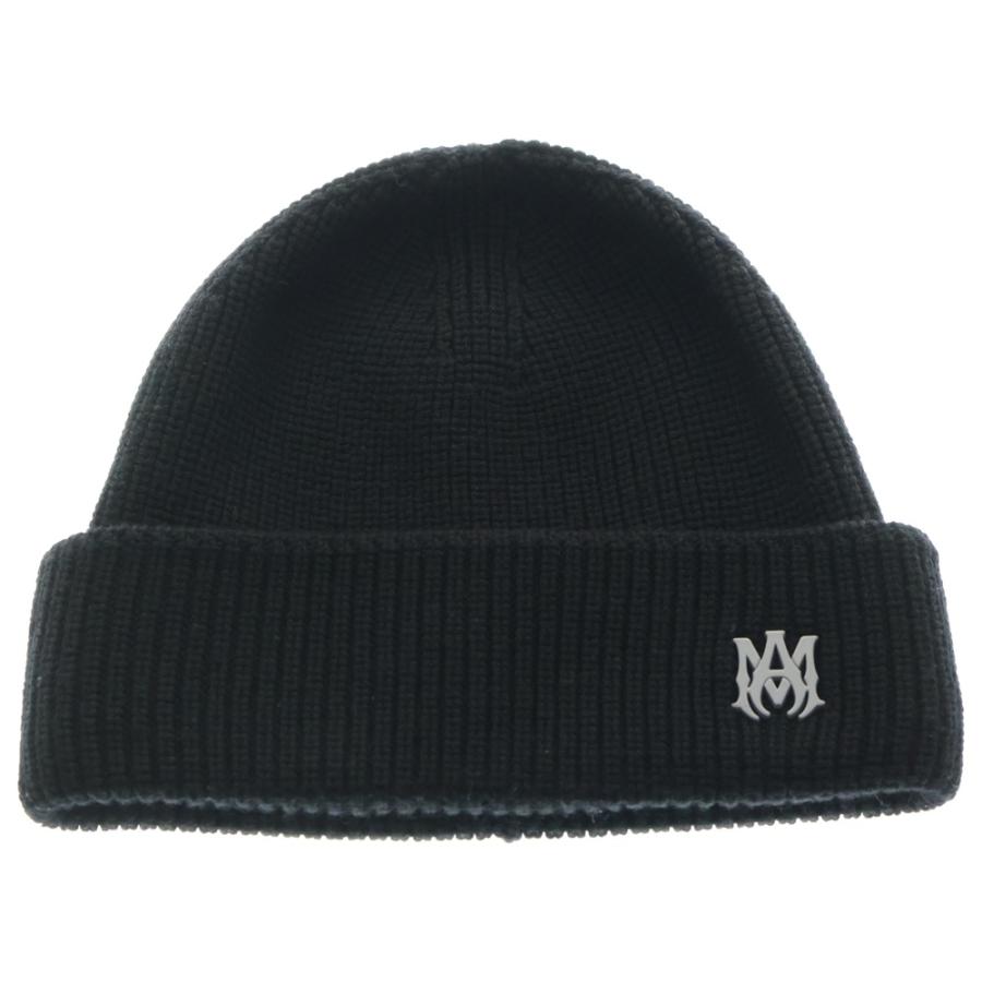 AMIRI（アミリ） MA BEANIE ロゴプレート ニットビーニー ニット帽