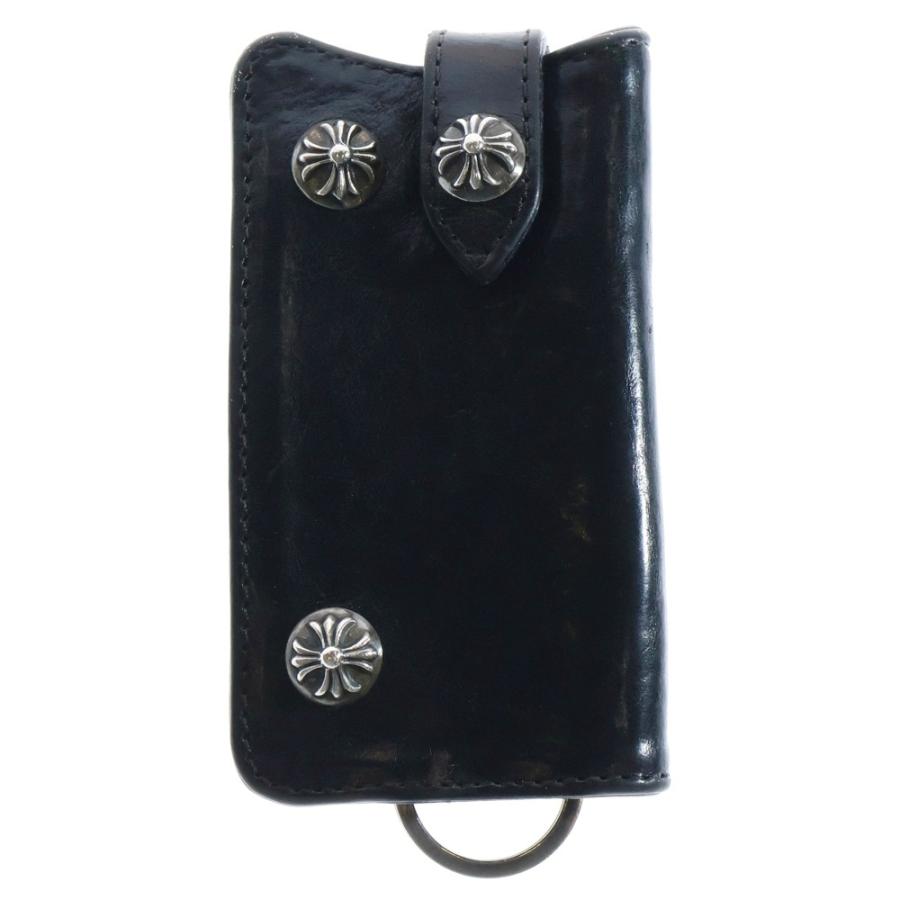 CHROME HEARTS（クロムハーツ） KEY CASE クロスボールボタンレザー