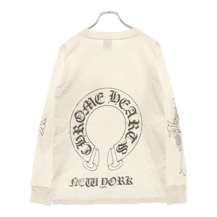 CHROME HEARTS ロンT ホワイト ホースシュー ロサンゼルス 白 CHROME