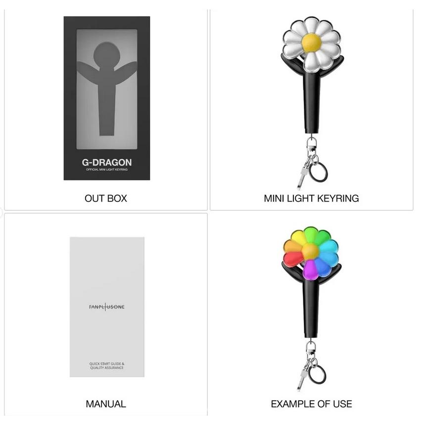G-DRAGON OFFICIAL LIGHTSTICK MINI KEYRING 公式ペンライト