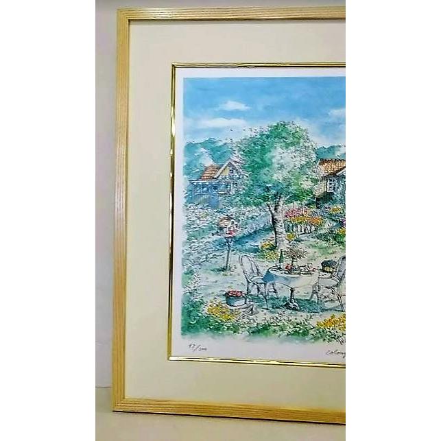 内田 新哉 版画（シルクスクリーン） 【キャンドルロード】 内田 新哉