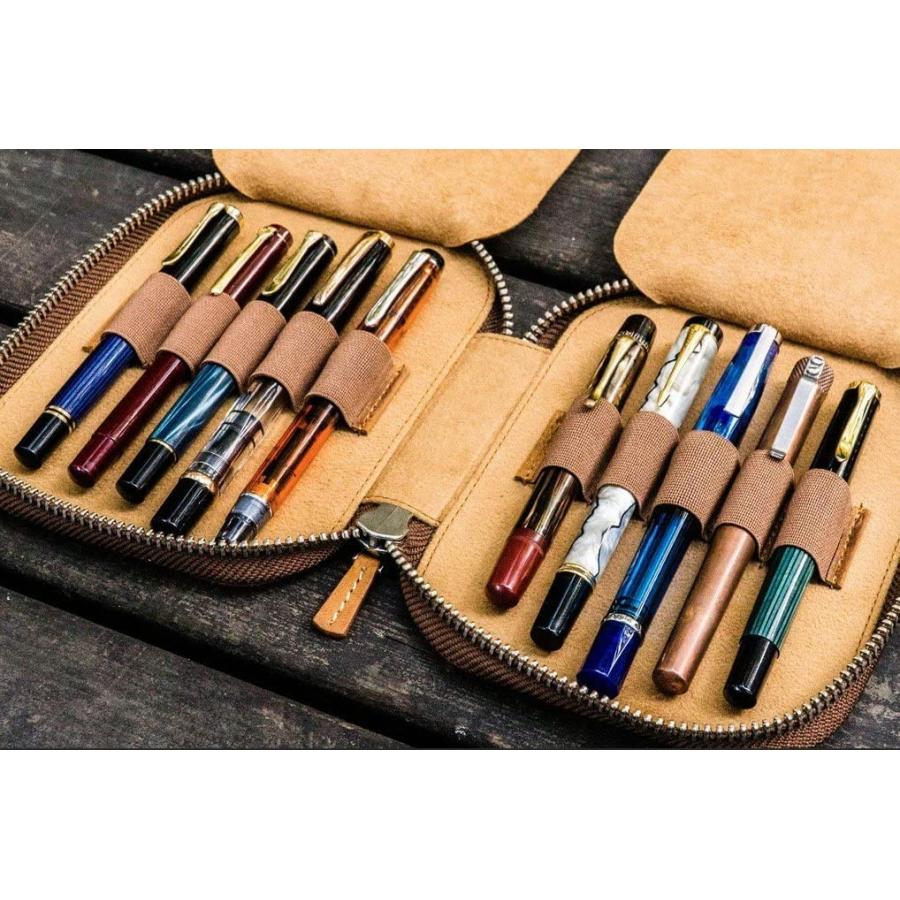 Galen Leather ガレンレザー クレイジーホース ブラウン ペンケース 10